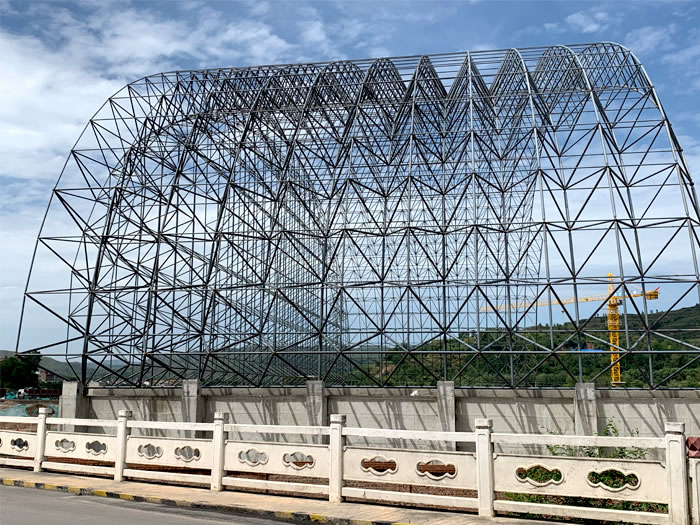 合作山寨矿储煤棚网架